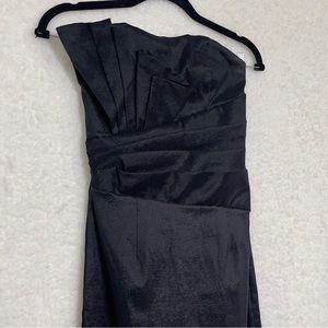 Black Evening Gown with Scalloped Scoop